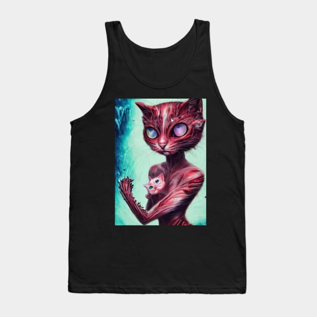 Kitty Cat Anime Tank Top by Terrence Torphy